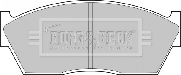 BORG & BECK Комплект тормозных колодок, дисковый тормоз BBP1077